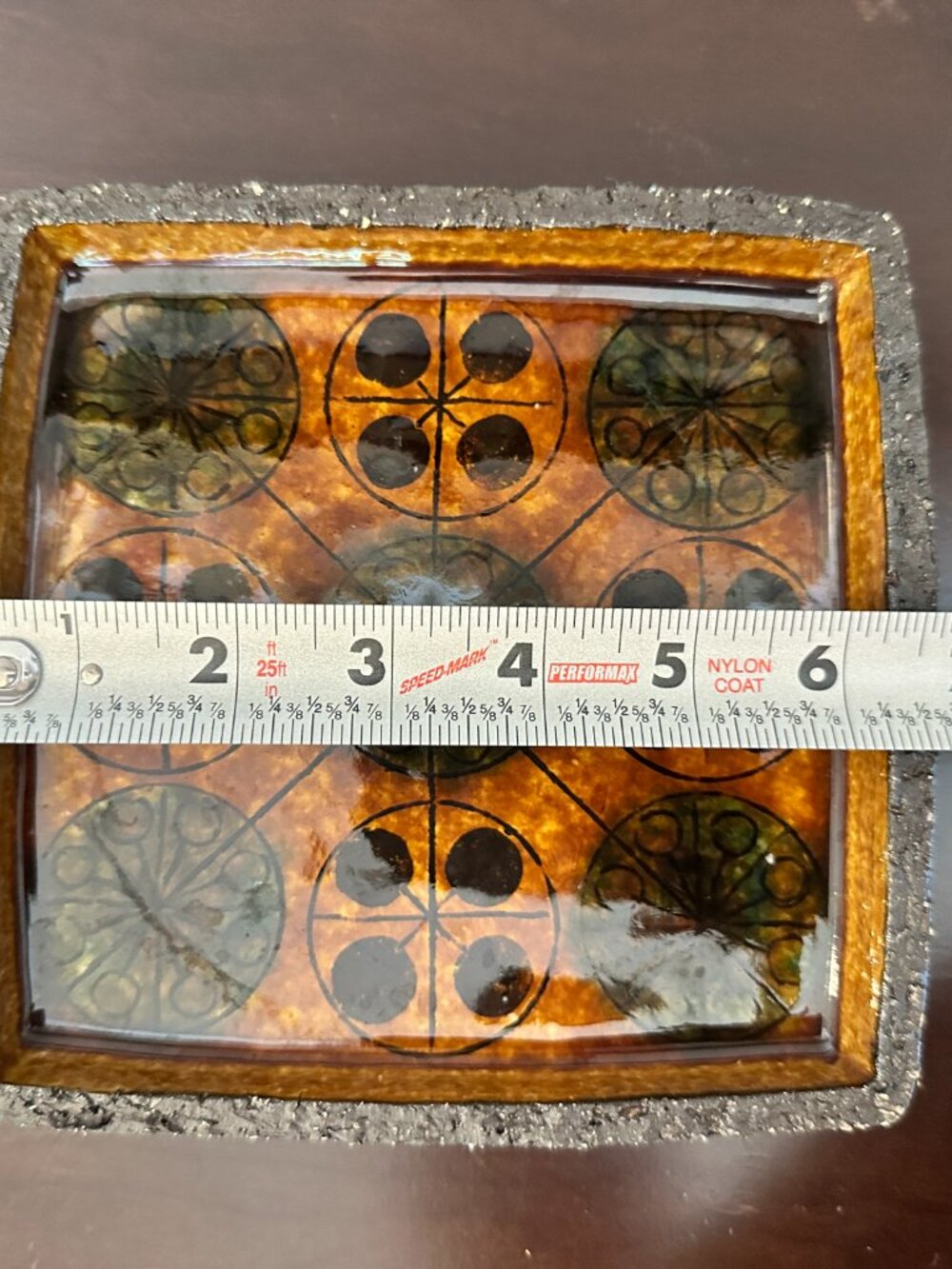 Vintage 60’s THOMAS TOFT 27 Denmark Scandinavian Danish Studio Pottery Tray Dish - Picture 13 of 15